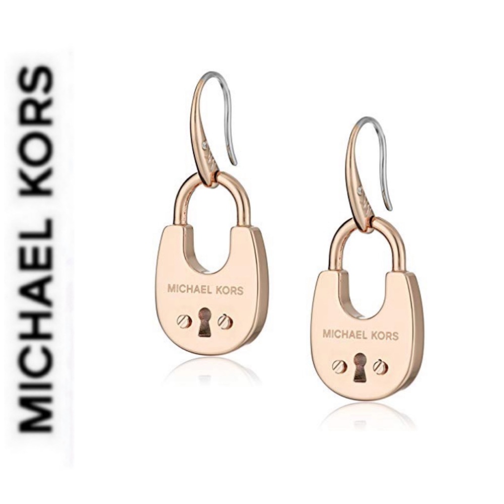 authentic MK rose gold tone earrings without tag. However never been used.
